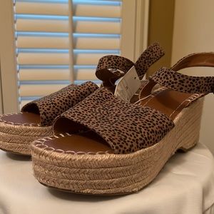 NWT  Ankle strap wedge sandals. Size 11